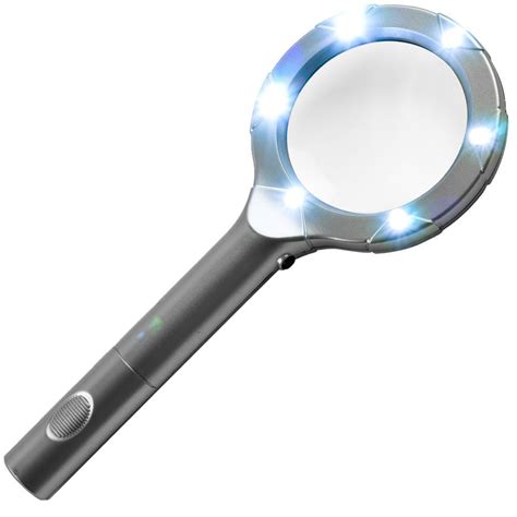 Illumine Hand Held 6 Led High Powered Magnifying Glass Ebay