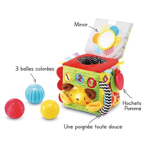 Cube Interactif Veil Sensoriel Jouet B B D Veil Vtech