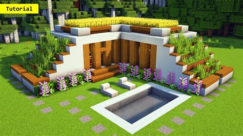 Cómo Construir Una Casa Moderna Fácil En Minecraft Casas De Minecraft