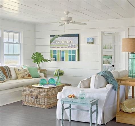 28 Cozy Beach Cottage Style Living Room Ideas Beach Cottage Designs