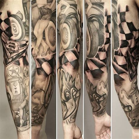 Share more than 67 hot rod tattoo sleeve best - in.cdgdbentre