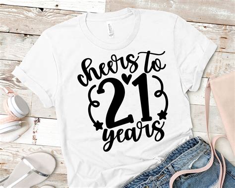 Cheers To 21 Years Svg 21st Birthday Svg Hello 21 Svg 21 Etsy Ireland