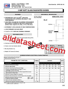 GP210 Datasheet PDF DIOTEC Electronics Corporation