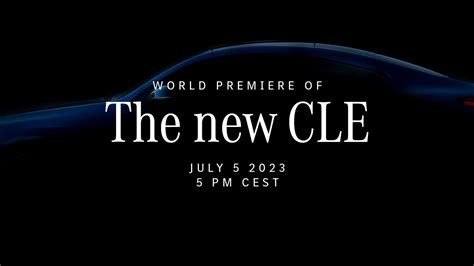 All New Mercedes Benz Cle Coupe Teased Ahead Of Official Debut