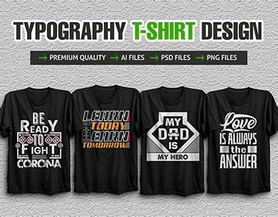 Typography T Shirt Designs Lettering Free Mockup Behance