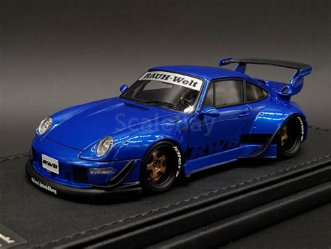 1 43 Porsche 911 993 RWB Rauh Welt Begriff Blue IgnitionModel IG