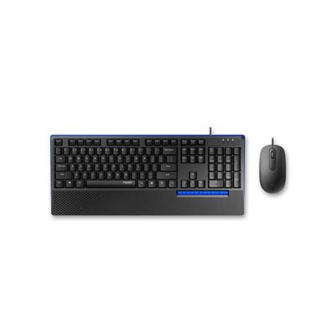 Rapoo NX2000 Wired Optical Mouse And Keyboard Combo Black