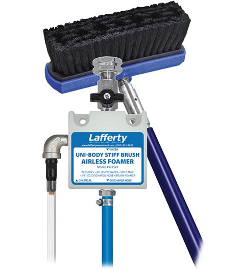 Lafferty® Uni Body Stiff Brush Airless Foamer Thick Foam Cleaning