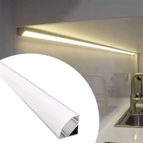 Perfil Suporte De Fita Led Slim Canto De Sobrepor 2 Metros