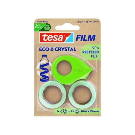 CINTA ADHESIVA TESA FILM ECO CRISTAL TRANSPARENTE 10 M X 19 MM 170817