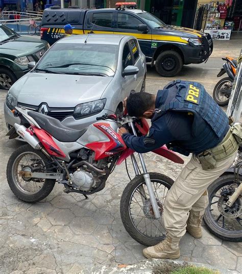 PRF apreende motocicleta sinais de adulteração em Floriano PI