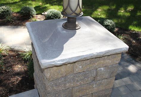 Rock Face Column Caps Newline Hardscapes