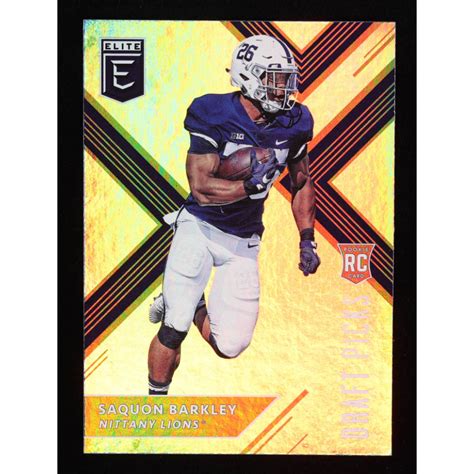 Saquon Barkley 2018 Elite Draft Picks 105B RC Pristine Auction