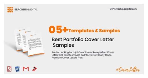 5+ Best Portfolio Cover Letter Samples – Reaching Digital