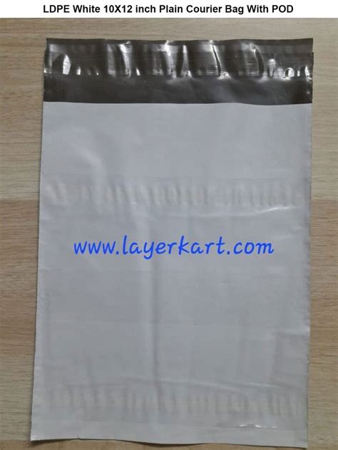 Ldpe Plain Plastic Courier Bags X Readymade X Inch At Rs