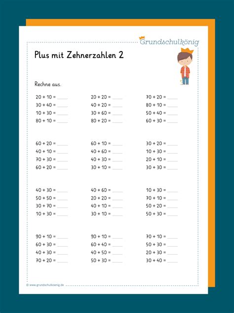 Subtraktion Addition Mit Zehnerzahlen