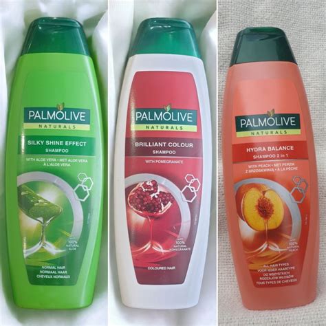 Palmolive Naturals Shampoo 350ml Brilliant Color Hydra Balance 2 In 1 Silky Shine Aloe Vera