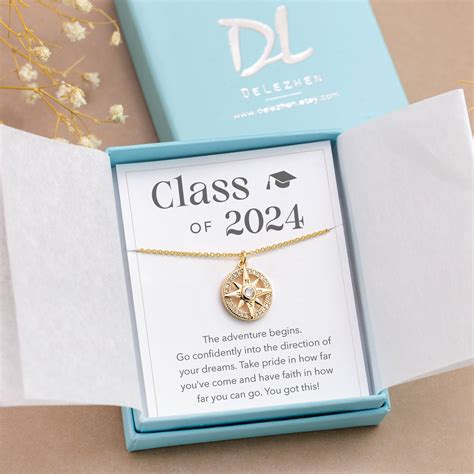 Class Of 2024 Necklace Graduation Jewelry Congratulations T Follow