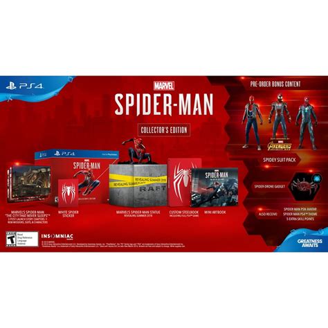 Marvel's Spider-Man Collector's Edition, Sony, PlayStation 4, 711719517948 - Walmart.com ...