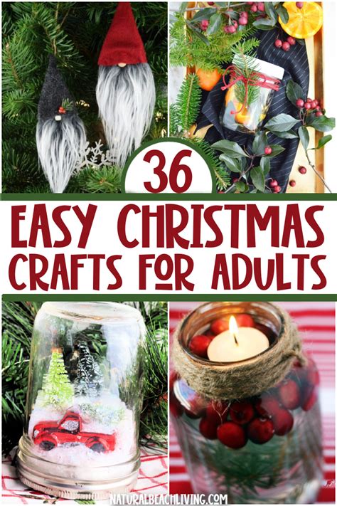 36 Easy Christmas Crafts For Adults Natural Beach Living