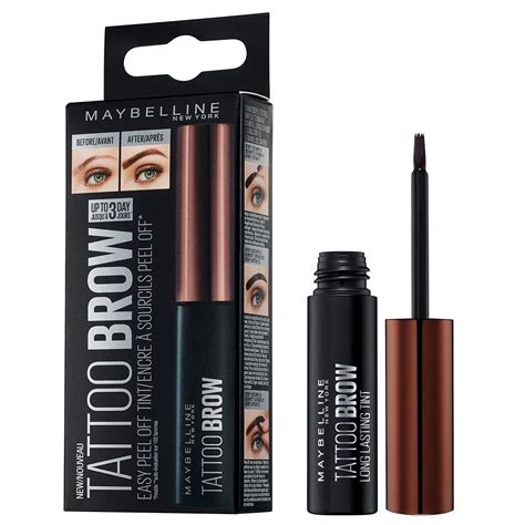 Maybelline New York Tattoo Brow Peel Off Eyebrow Gel Tint Semi Permanent Colour Waterproof