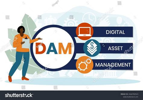 Dam Digital Assets Management System Vector เวกเตอร์สต็อก ปลอดค่าลิขสิทธิ์ 2162702523