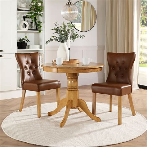 Kingston Round Dining Table Bewley Chairs Natural Oak Finished