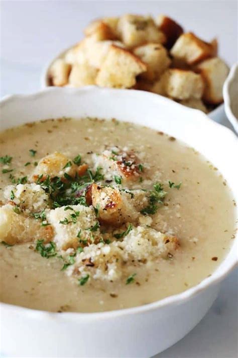 Garlic Bread Soup - Simply Happenings