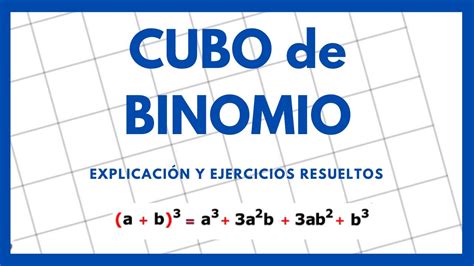 Cubo De Binomio Ejercicios Resueltos Youtube