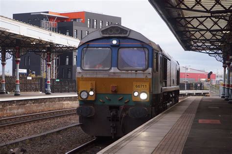 Gbrf Class 66 66711 At Middlesbrough Railway Station Flickr