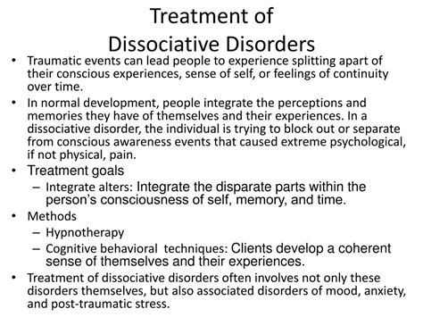 Ppt Dissociative And Somatic Symptom Disorders Powerpoint Presentation Id 8976365