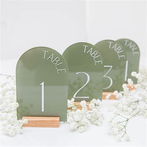 Acrylic Wedding Table Numbers A Arch Artofit