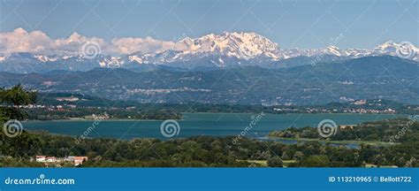 View of Lake Varese with the Alps Stock Image - Image of outdoors, italy: 113210965