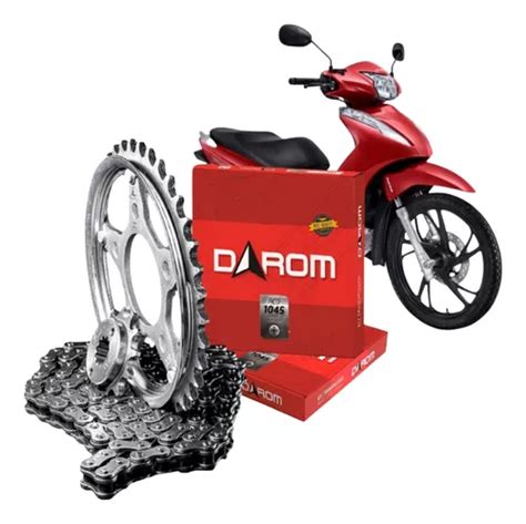 Kit Transmissão Relação Darom S Retentor Honda Biz 110i Parcelamento