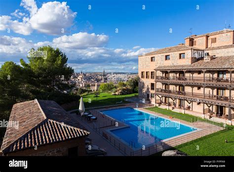 Parador in Toledo with dramatic view of city Stock Photo - Alamy