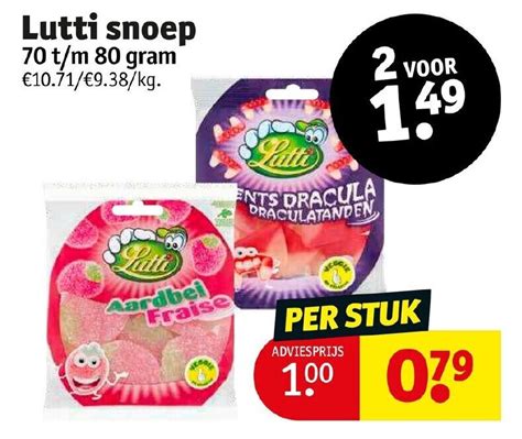 Lutti Snoep T M Gram Promotie Bij Kruidvat