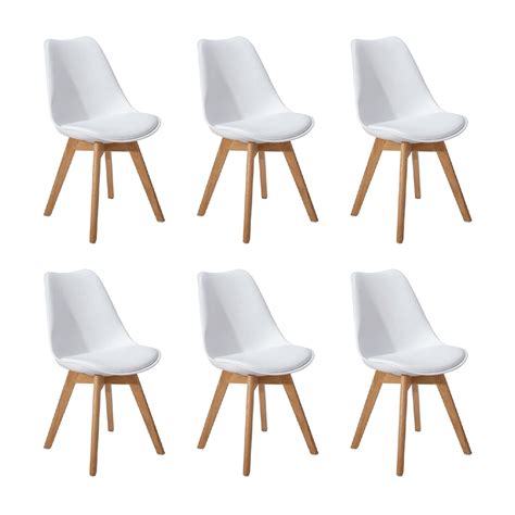 Ripley Pack Silla Acolchadas Eames Blanca