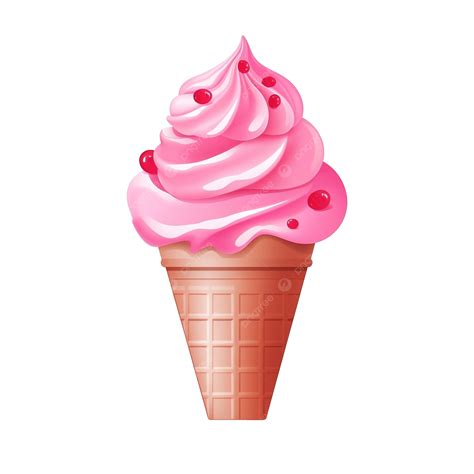 Pink Ice Cream Clipart, Ice Cream, Pink, Element PNG Transparent Image and Clipart for Free Download