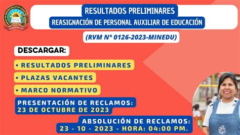 Resultado Preliminar Proceso De Reasignaci N De Auxiliares De Educaci N