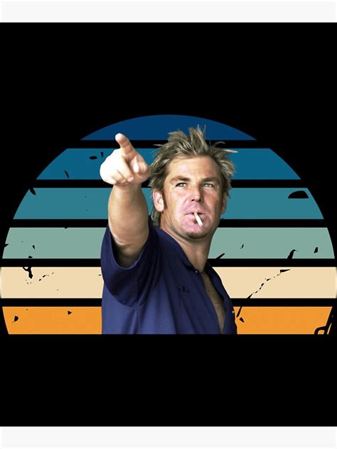 "Shane Warne " Poster for Sale by IIdagoDesigns | Redbubble