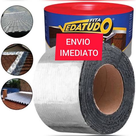 Fita Manta Asfáltica Veda Tudo Fita Autoadesiva Multiuso 10cm X