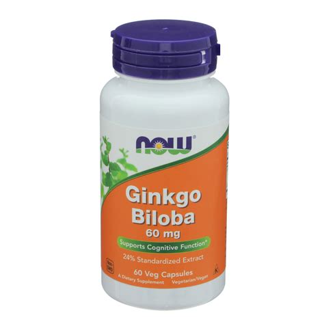 Now Ginkgo Biloba 60 Mg Veg Capsules Shop Herbs And Homeopathy At H E B