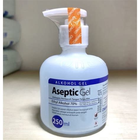 Jual ONEMED Aseptic Gel PUMP 250 Ml Hand Sanitizer 250 Ml Shopee