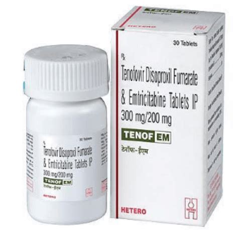 Tenof Em Tablet 200mg300 Tenofovir Disoproxil Fumerate And Emtricitabine