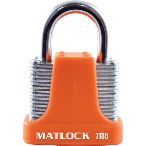 Matlock Keyed Padlock Keyed Different Steel Orange Mm Width