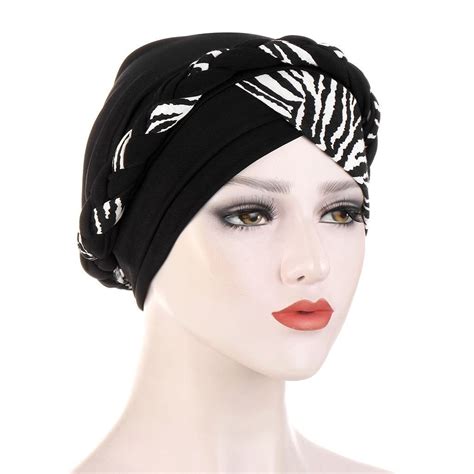 Handmade Pre Tied Turban Knotted Headwrap Braided Scarf Twist Braid