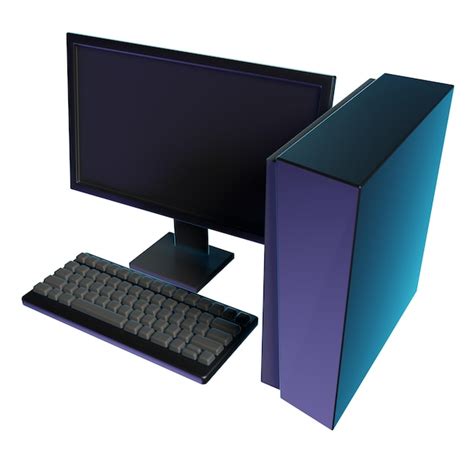 premium photo  pc isolated icon illustration render