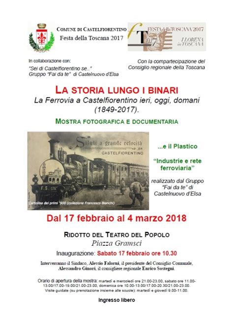 Castelfiorentino La Storia Lungo I Binari Al Ridotto Del Teatro