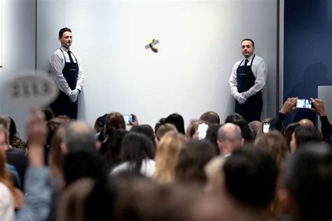 Without Drama Or Banana Art Auctions Struggle The New York Times