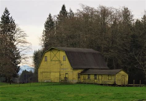 Skagit County Yellow Barn East Of Conway Skagit County W Flickr